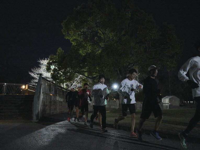 この日は「普段はほとんど行わない」という短めのインターバル組も。疲労度によってはそういったメニューも行うそうだ　©Yuki Suenaga