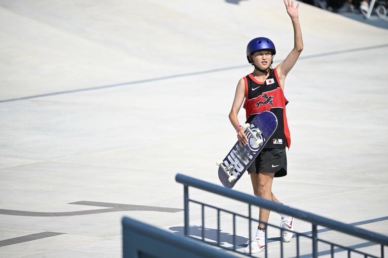 154cmの小柄な身体にパリの酷暑がダメージを与えた　©Asami Enomoto／JMPA