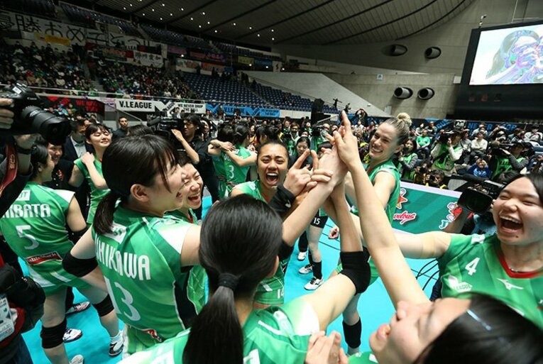 9シーズンぶり2度目のVリーグ優勝を果たしたJTマーヴェラス。