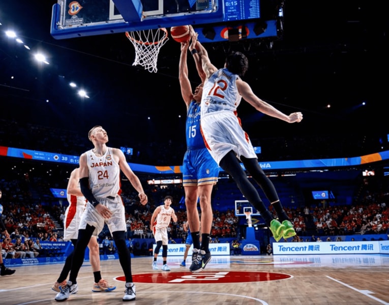 W杯ベネズエラ戦の渡邊雄太　©FIBA