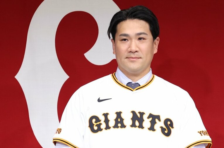 楽天を退団し、巨人に加入した田中将大（36歳）　©JIJI PRESS