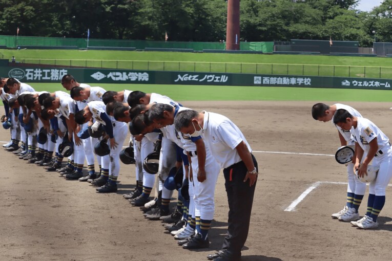 昨夏の県大会準々決勝、光南相手に敗戦　©Genki Taguchi