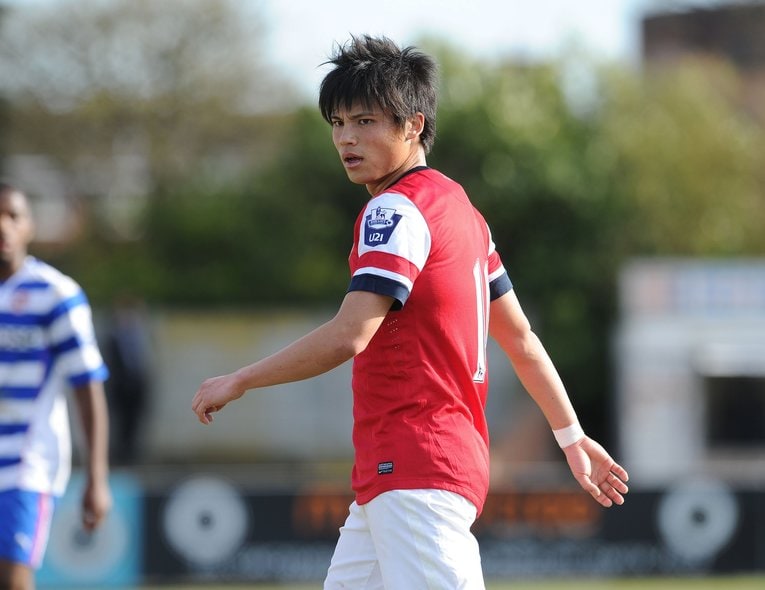 2010～14年までアーセナルに在籍した宮市亮。ローン移籍で他チームでプレーすることが多く、リーグ戦出場は1試合　©Getty Images