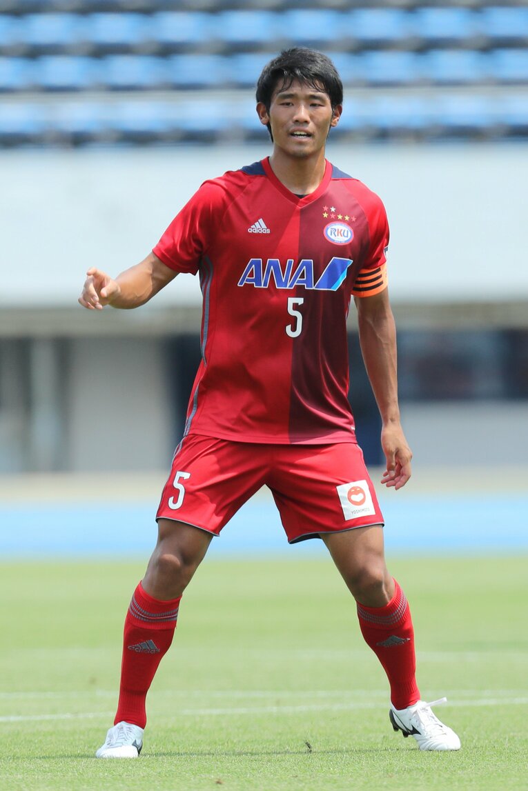 2017年、流通経済大4年時の守田　©AFLO