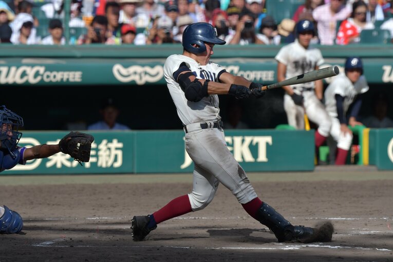 大阪桐蔭時代の青地　©Hideki Sugiyama