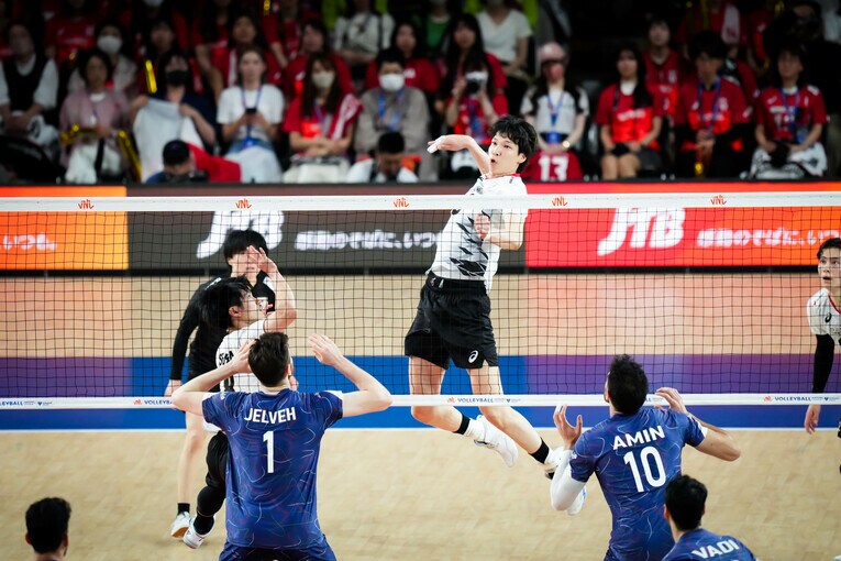 山内晶大（VNLイラン戦）©︎Volleyball Wrold