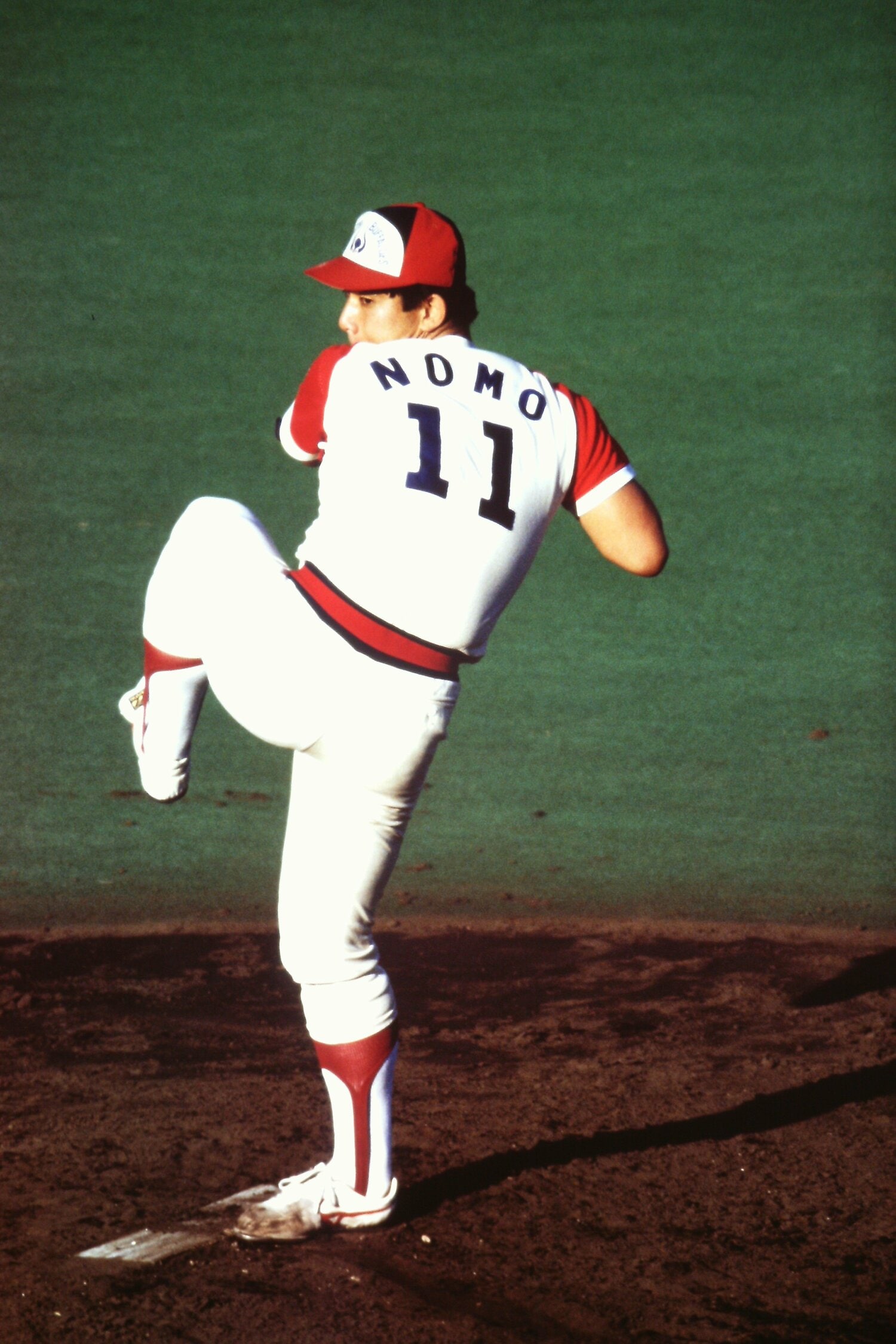 野茂はルーキーイヤーの1990年にも日米野球のマウンドにあがった　©BUNGEISHUNJU