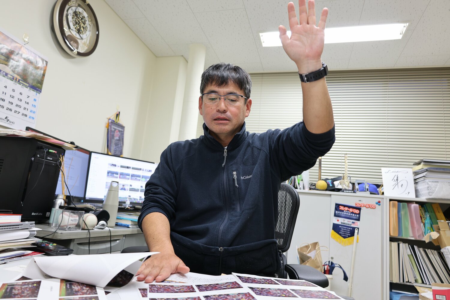 佐々木を高校時代から知る川村教授　©NumberWeb