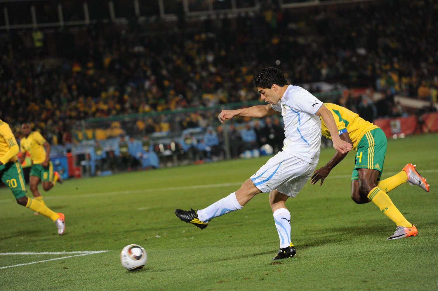 2010年南アフリカW杯でのスアレス　©JMPA