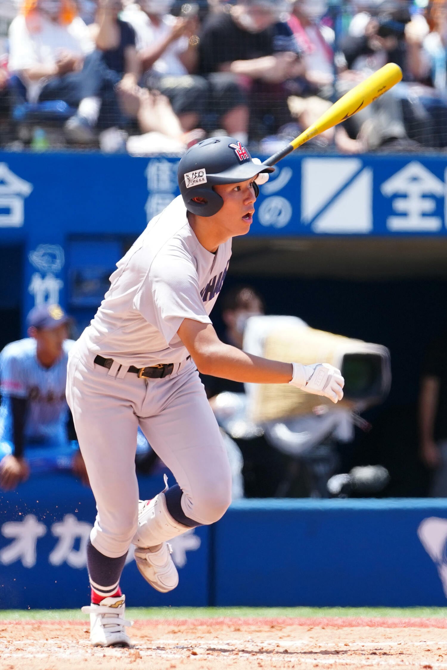 【ドラ1候補・高校生編2】萩宗久・外野手・横浜高・185cm83kg・右投右打　©JIJI PRESS