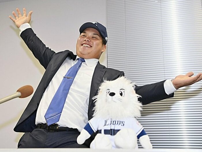 ドラフトウラ話　7年ぶりの”西武1位野手”「山川・中村・渡部が並んだ打線を早く見てみたくないですか？」＜Number Web＞ photograph by Kyodo News