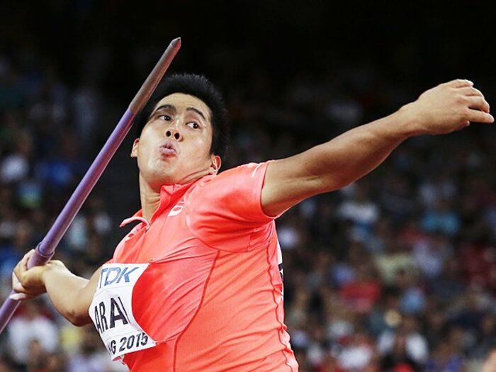 2915日後に立ったTVの“向こう側”。やり投げ・新井涼平が世界陸上で9位。＜Number Web＞ photograph by AFLO