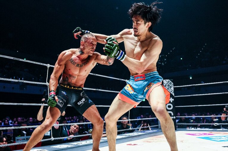 『RIZIN.52』でルイス・グスタボに敗れた桜庭大世 ／ photograph by RIZIN FF Susumu Nagao