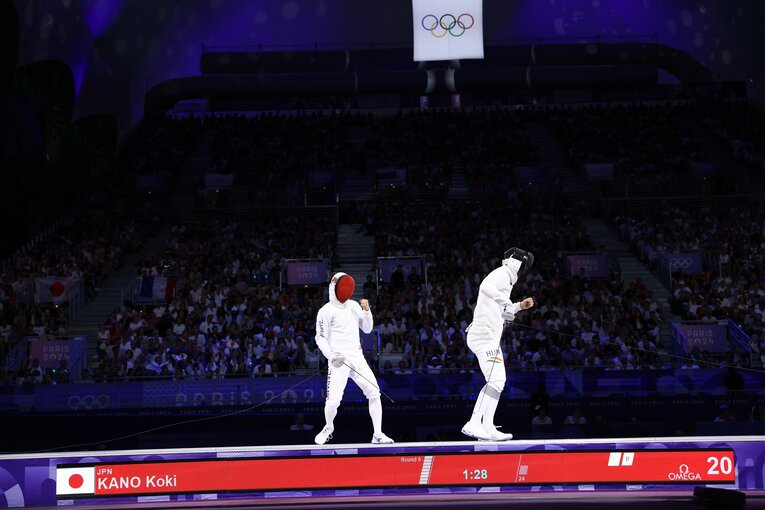 アンカーで登場した加納虹輝　©Ryosuke Menju/JMPA