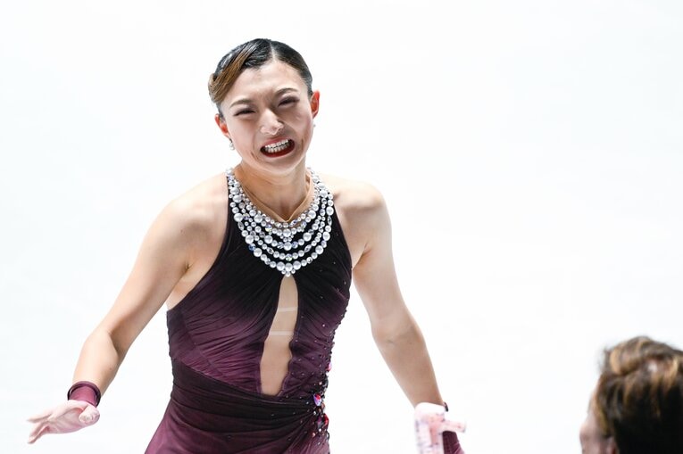 自身最後の全日本選手権で圧巻の演技を見せた坂本花織【スワイプするとそのほかの写真もご覧になれます】　©Asami Enomoto