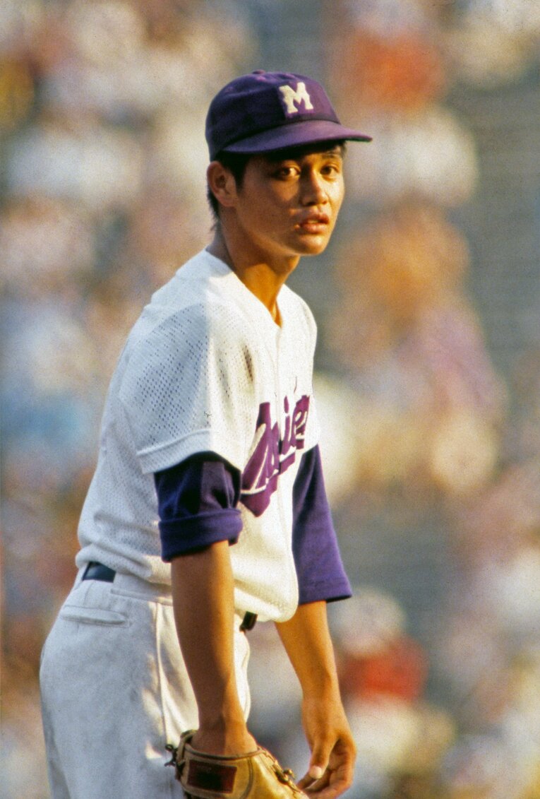 1981年夏の甲子園に出場した工藤公康（名古屋電気高）　©AFLO