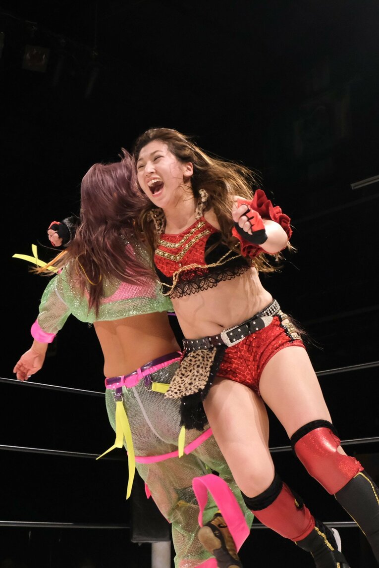 シングル王座挑戦試合（vs.SAKI、11月6日）　©Norihiro Hashimoto