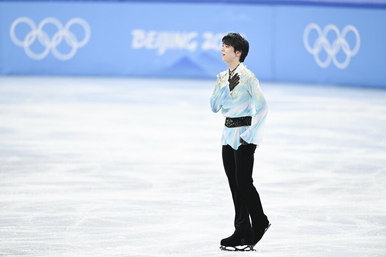 北京五輪フリー『天と地と』、演技終了後　©Asami Enomoto/JMPA