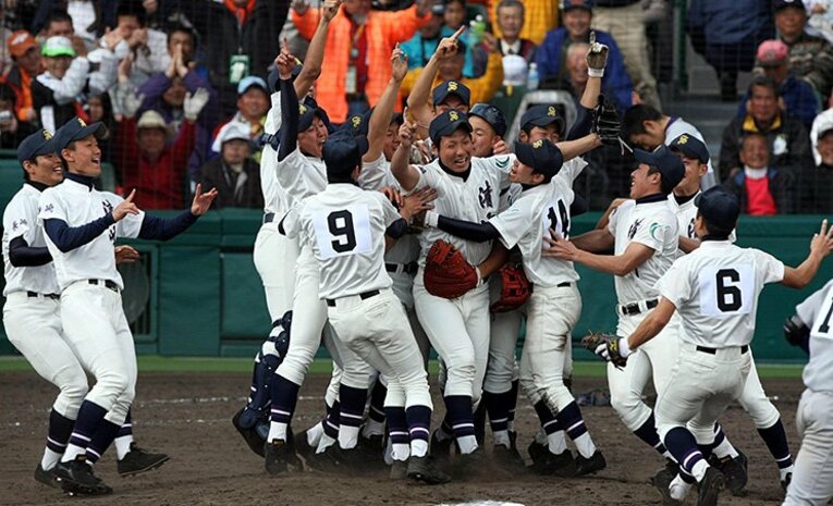 今村猛を擁してセンバツを制した長崎・清峰高校（2009年）　©︎Sankei Shimbun