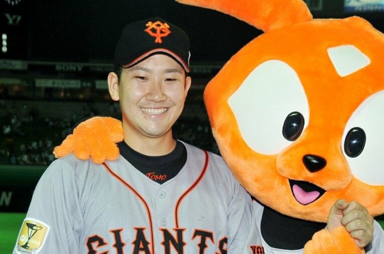 プロ1年目の菅野智之（2013年撮影）。35歳の現在は米・オリオールズでプレー ／ photograph by JIJI PRESS