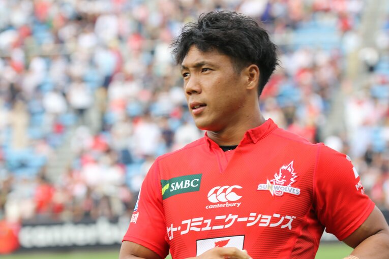 サンウルブズに途中招集され、国内最終戦となったブランビーズ戦に出場した山沢拓也（2019年6月）　©Nobuhiko Otomo