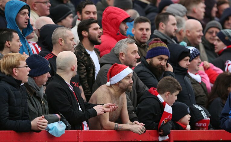 サンダーランドのサポーター（2018年12月撮影） ©Getty Images