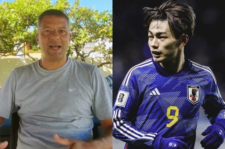 ワシントンが高く評価する上田綺世。日本代表を含むフットボールの印象を聞いた ／ photograph by Hiroaki Sawada/Kiichi Matsumoto