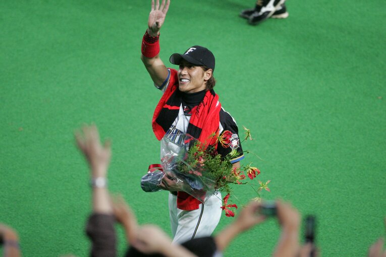 2006年、日本ハムの新庄　©Hideki Sugiyama