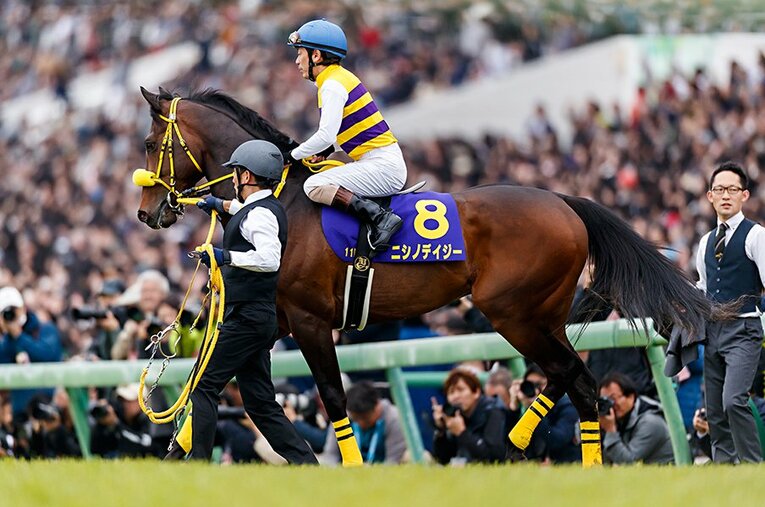 ニシノデイジーは「ダービーは参加賞」と言われているが、関係者が期待しないわけがない。 ／ photograph by Kiichi Matsumoto