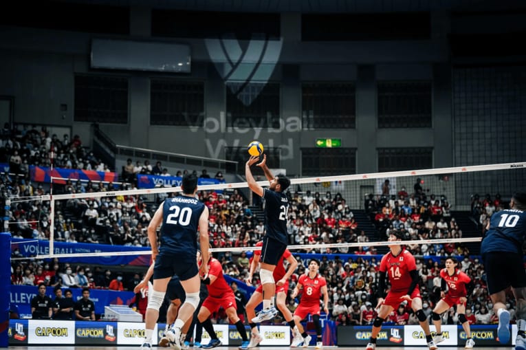 2023年ネーションズリーグ イラン戦　©︎FIVB