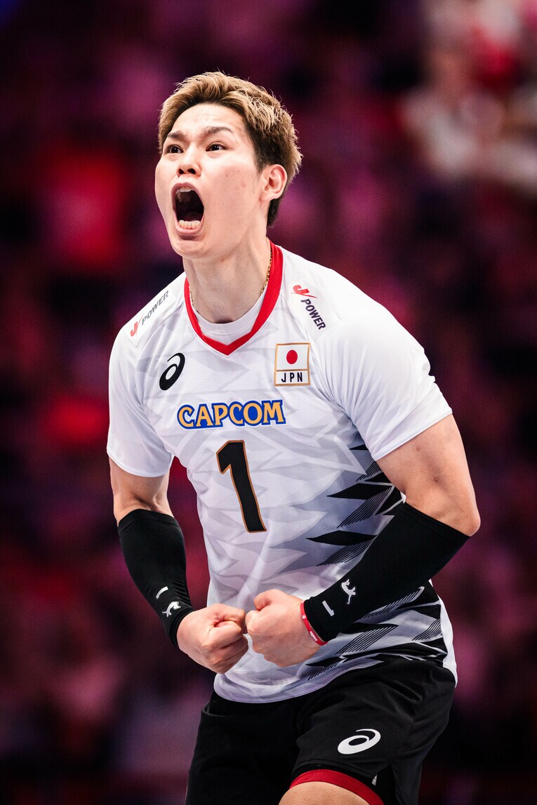西田有志（VNL準決勝スロベニア戦）©︎Volleyball World