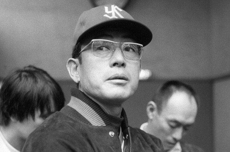 “鉄仮面”を貫いたヤクルト監督時代の広岡達朗。「巨人の広岡として死にたい」と語るなど、古巣への思いは並々ならぬものがあった ／ photograph by KYODO