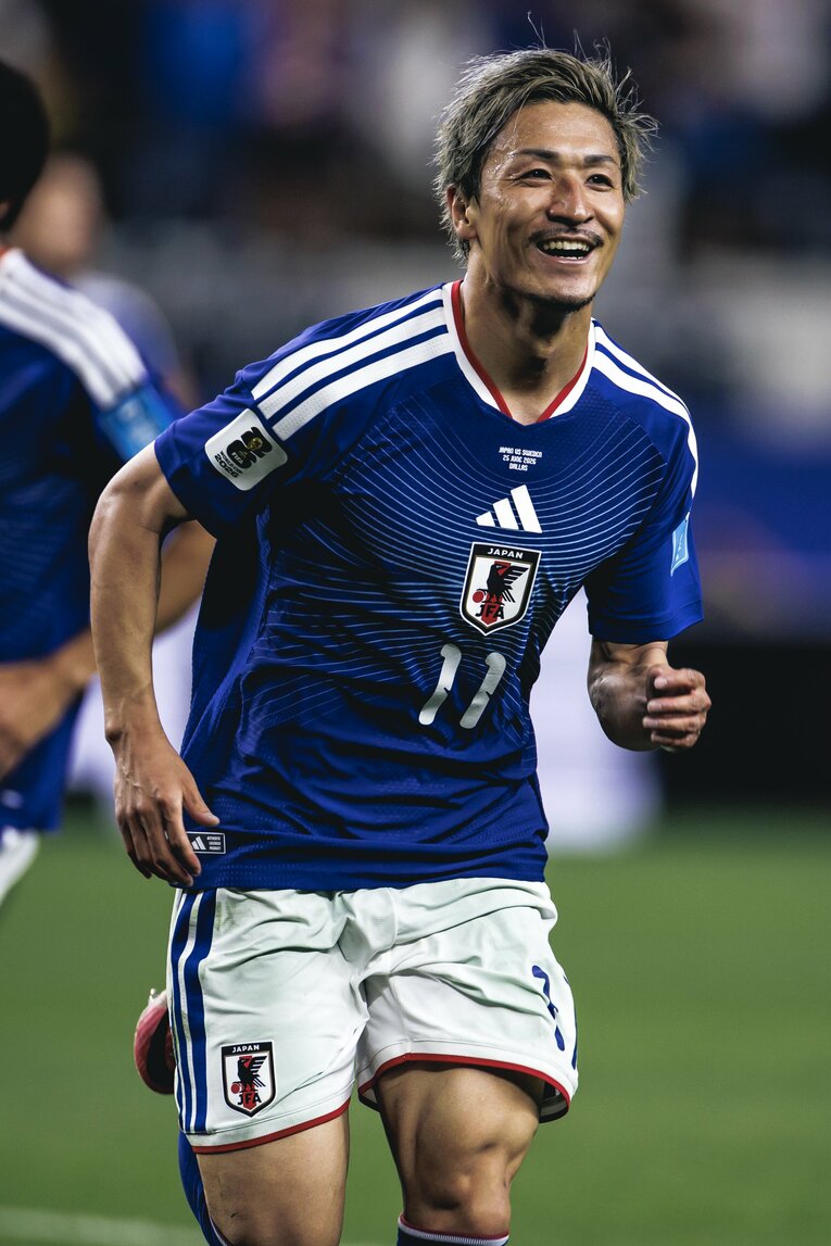 ここから【スウェーデン戦】2位タイ・前田大然　©Kichi Matsumoto／JMPA