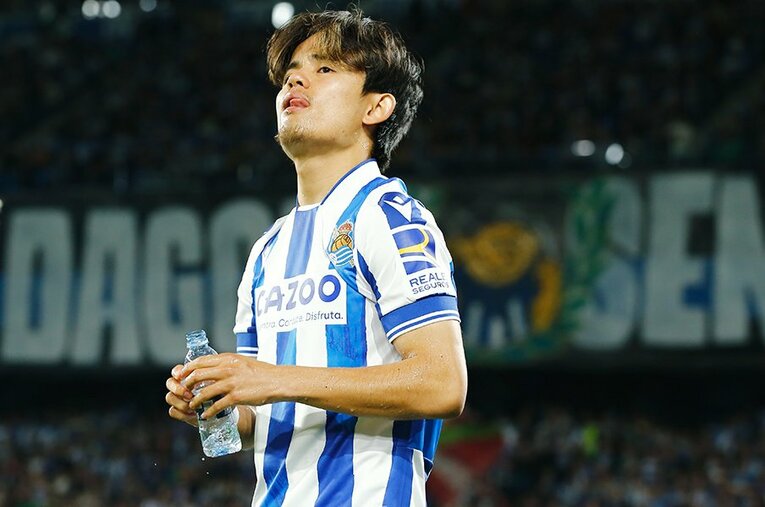 レアル・マドリー戦で決勝ゴールを決めた久保建英。ラ・レアルでの存在感は日に日に高まる ／ photograph by Mutsu Kawamori