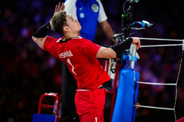 西田有志（VNLドイツ戦）　©︎Volleyball World