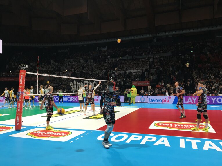 ペルージャの試合前練習（コッパ・イタリア準決勝）©︎Takashi Yuge