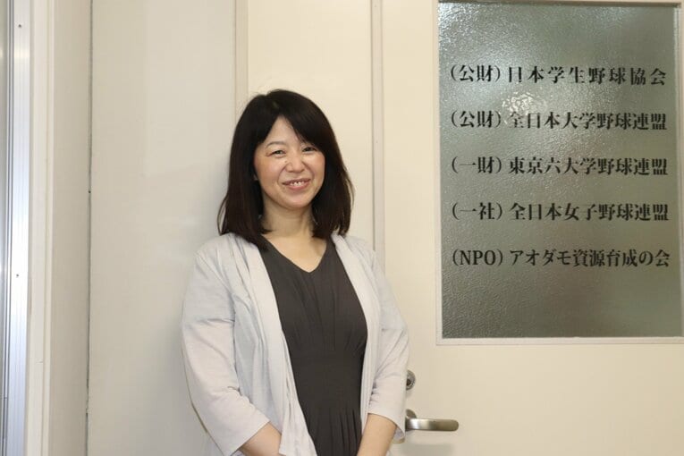 長年にわたって女子野球の普及に尽力してきた全日本女子野球連盟の山田博子会長　©Yu Takagi