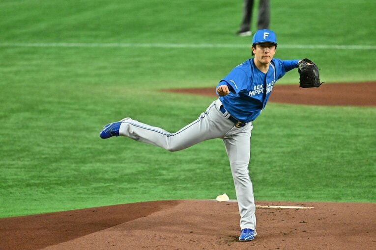 6月には9回1アウトまで「ノーノ―」ピッチングを見せた北山　©Hideki Sugiyama