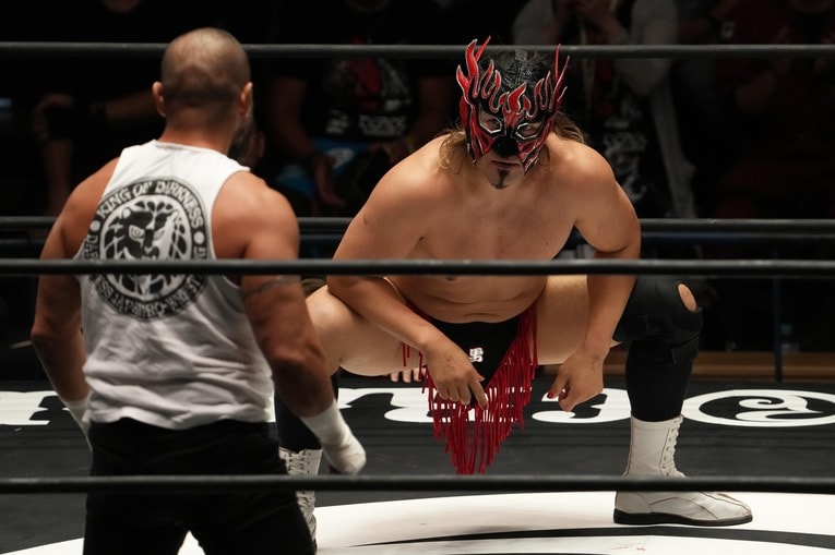 外道、ディック東郷組と対戦するエル・デスペラード　©Masashi Hara