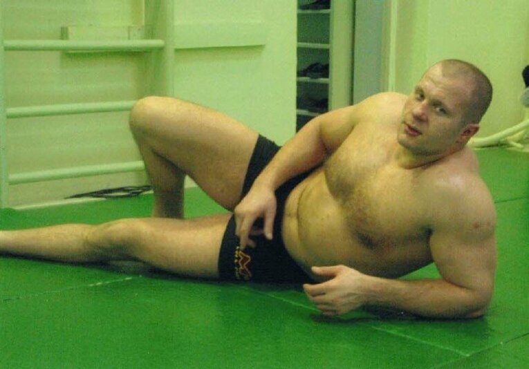 練習中のヒョードル　©Koji Fuse