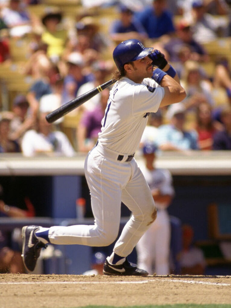 1990年、ドジャース時代のピアザ　©Getty Images