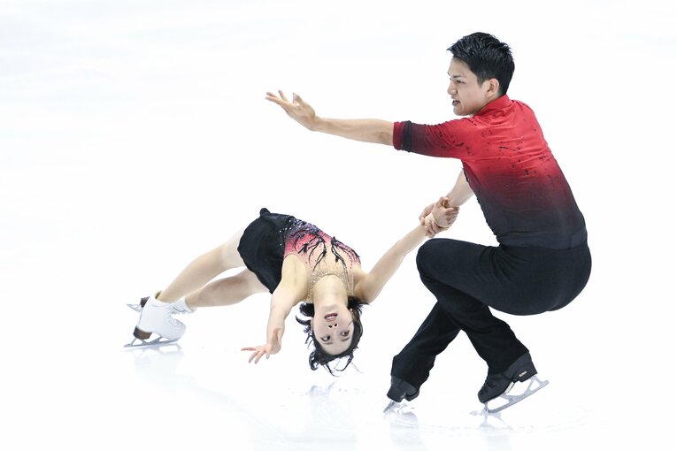 今季の国際大会初戦となった木下グループ杯ショートの演技　©Asami Enomoto