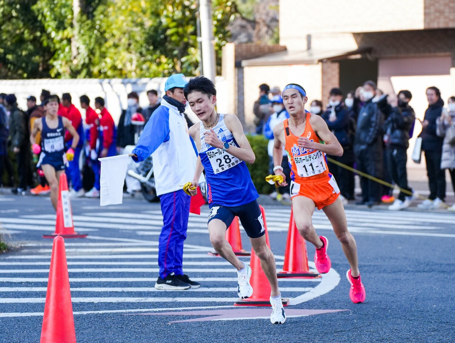 2023年の都大路ではエース区間の1区で区間賞を獲得した折田　©︎Satoshi Wada