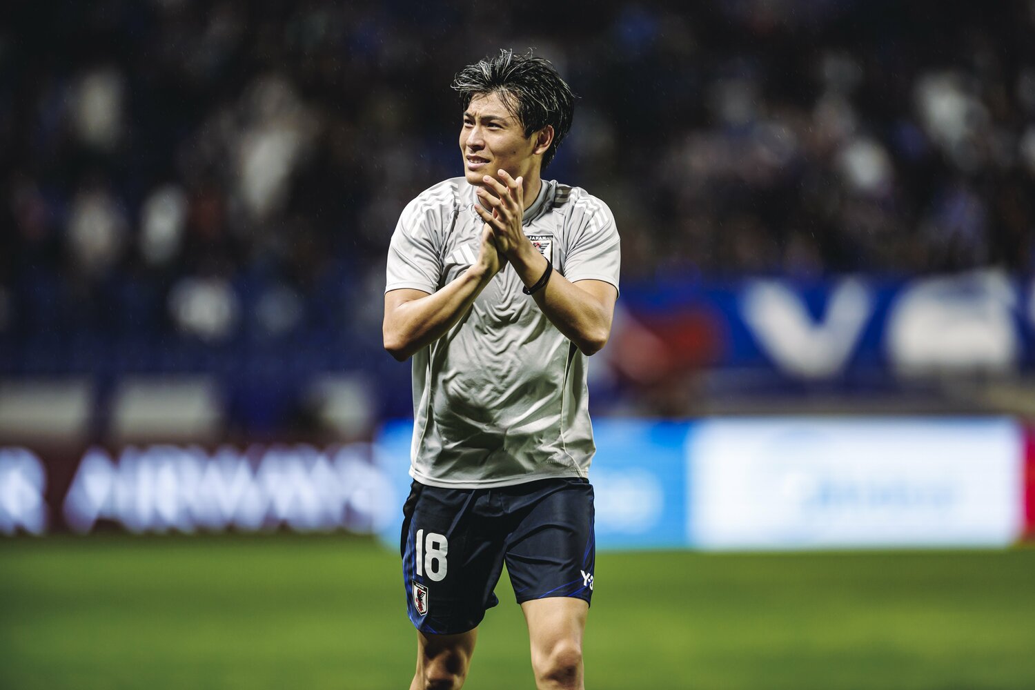 インドネシア戦でゴールを決めた町野修斗。ブンデスリーガでも11得点をマークした　©Kiichi Matsumoto