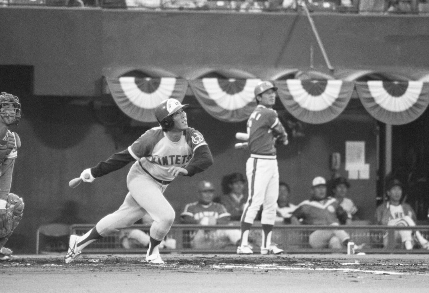 現役時代の栗橋茂。プロ5年目の1978年から近鉄レフトのレギュラーに定着　©JIJI PRESS