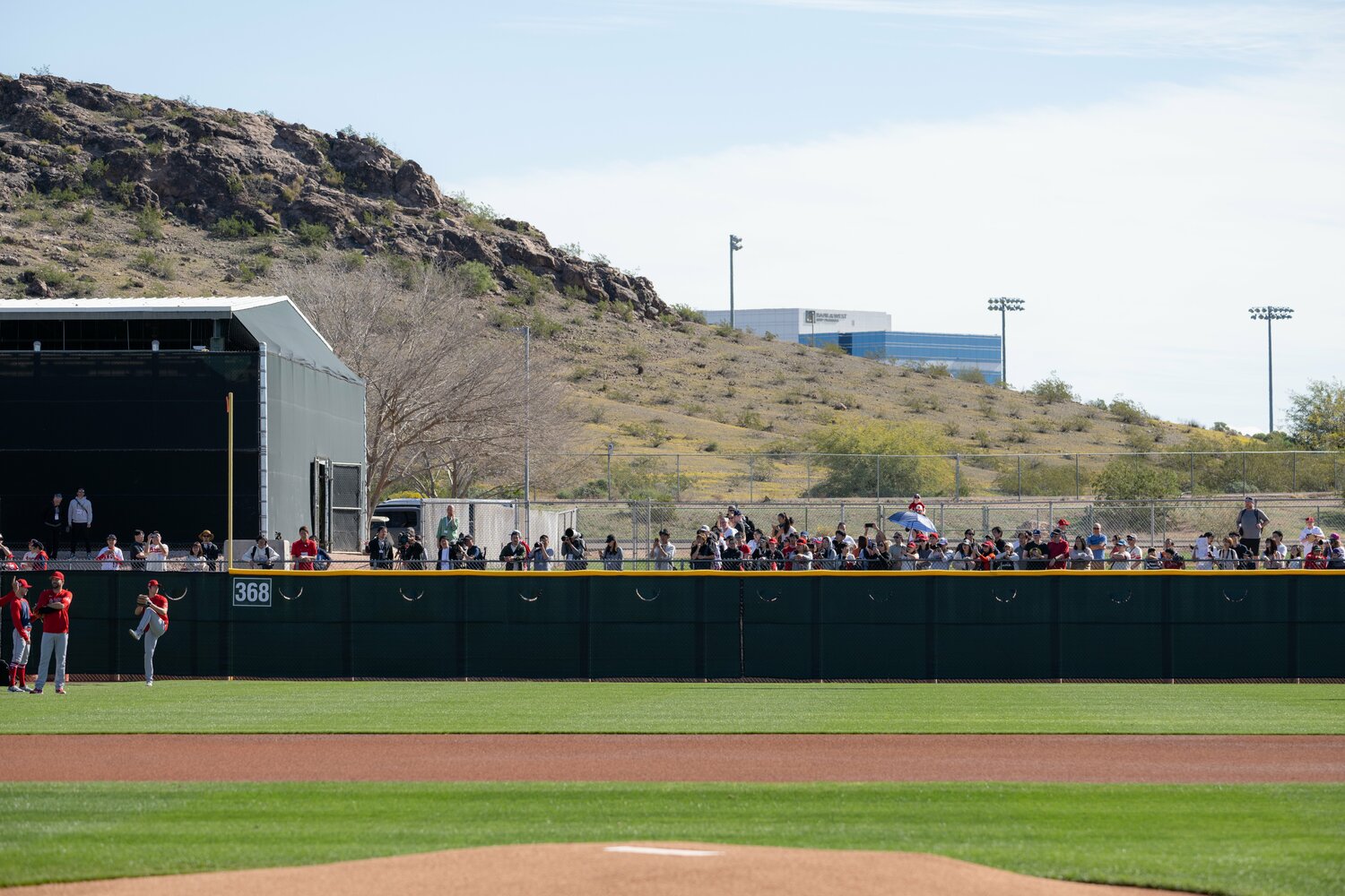 エンゼルス時代のキャンプ風景（2023年撮影）　©Nanae Suzuki