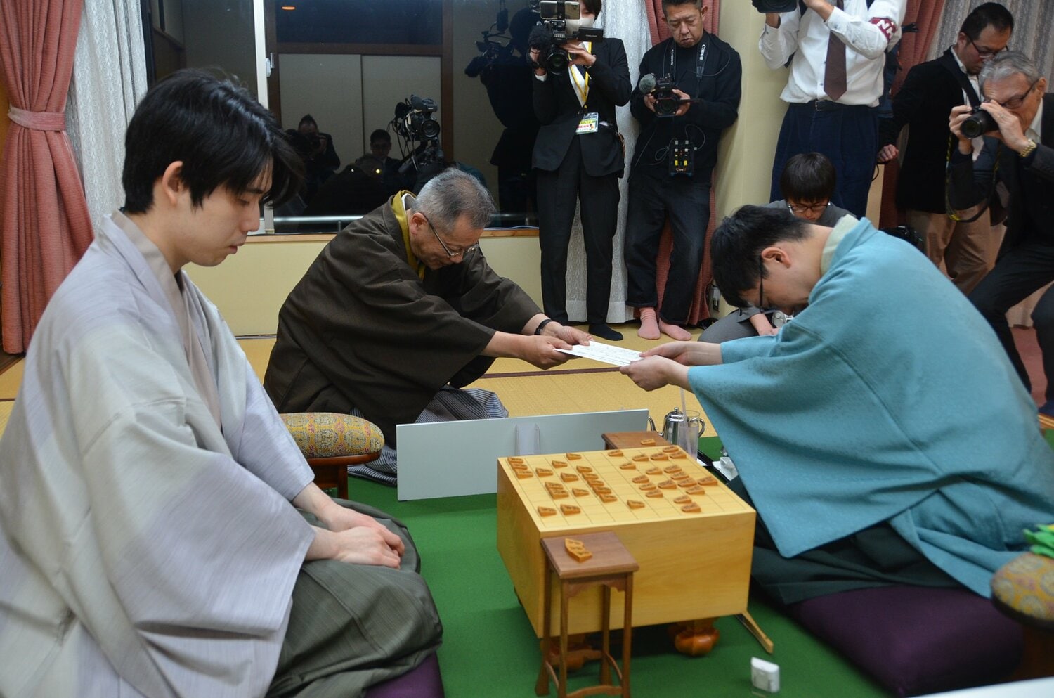 1日目の封じ手　©日本将棋連盟