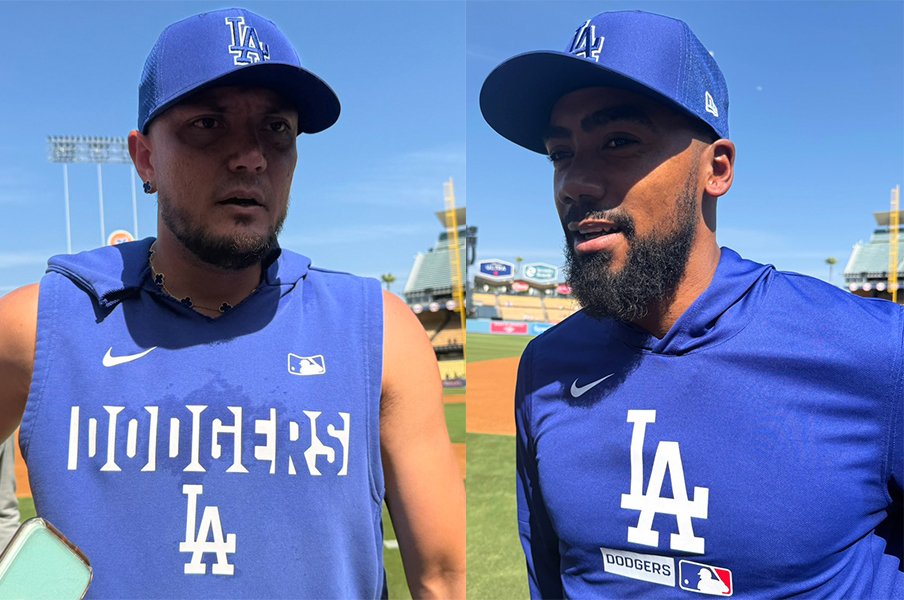 ロハス、テオともに大谷のギフトに感謝していた ©Naoyuki Yanagihara