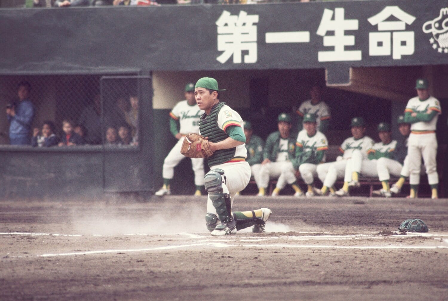 南海ホークス時代の野村克也。1970年～1977年まで選手兼任監督を務めた