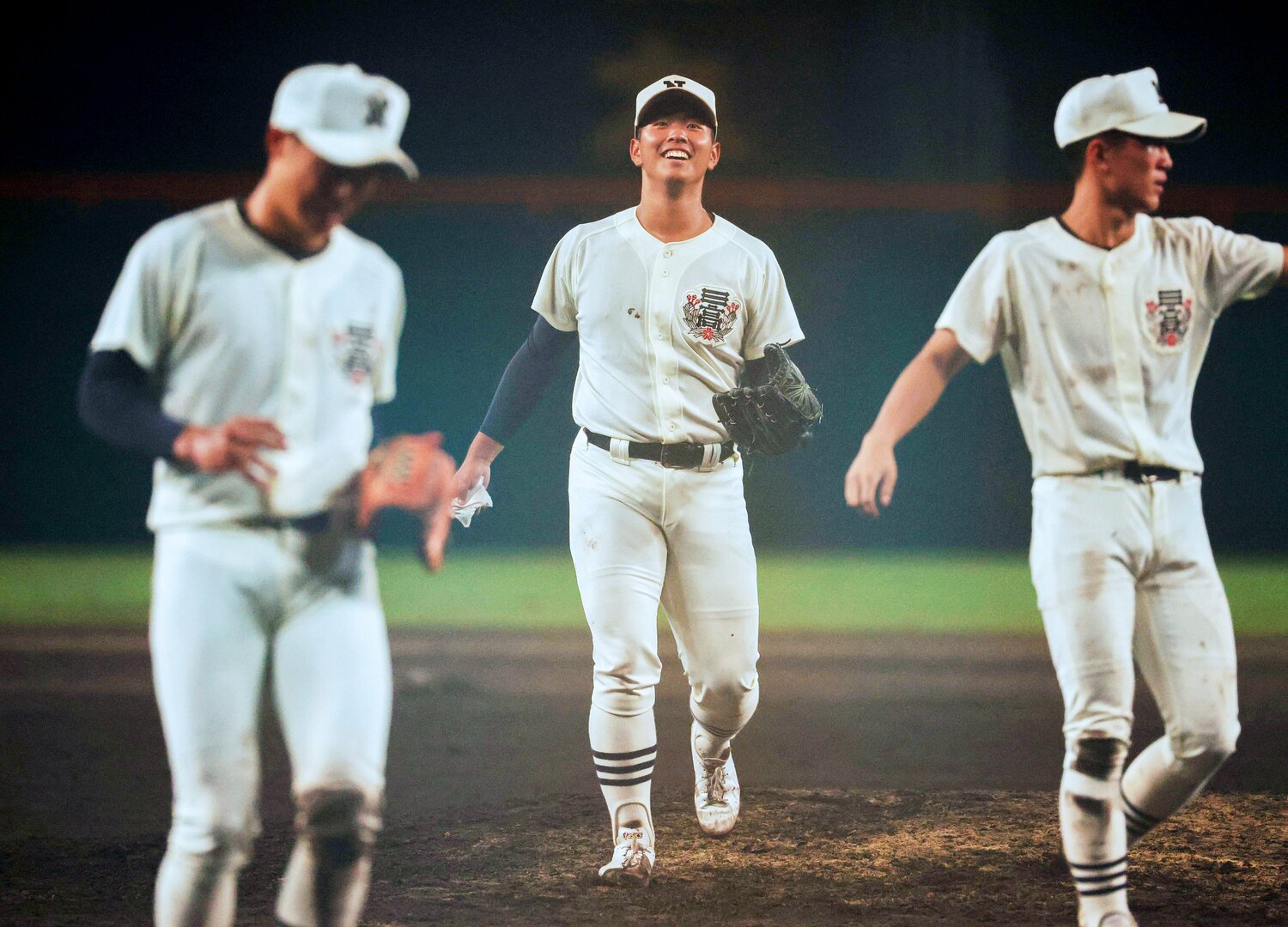 初戦の豊橋中央との試合は雨中のゲームとなっていた。写真は高川学園戦も完投したエースの近藤優樹 ©JIJI PRESS